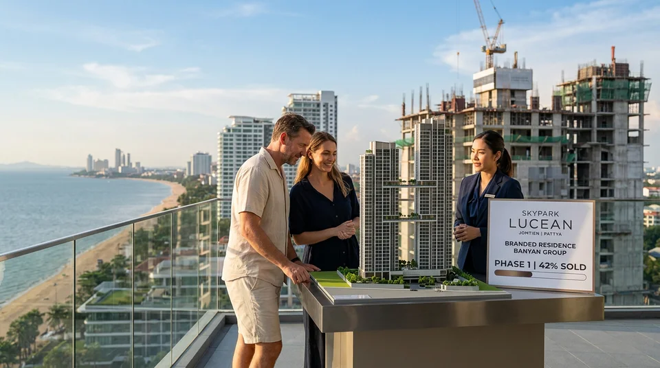 Skypark Lucean Jomtien: 42% of First Phase Sales and Banyan Group Exclusive